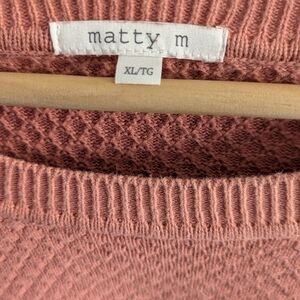 MattyM Women's Coral Knit Sweater